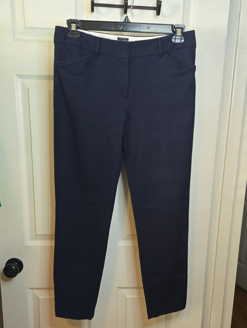 Talbots Navy Cropped Straight-Leg Pants